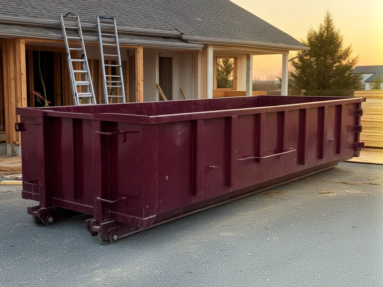 Roll-off dumpster from Desert Hill Dumpster Rental in Apple Valley, CA